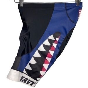 Primal Men’s Size S Blue Contour Pad Navy Don’t Tread On Me Cycling Shorts